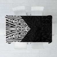 Black New Zealand Puhoro Maori Tattoo Tablecloth LT14 Black - Polynesian Pride