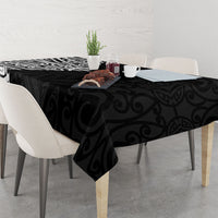 Black New Zealand Puhoro Maori Tattoo Tablecloth LT14 - Polynesian Pride