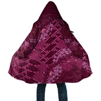 Pink Aloha Hawaii Cloak Hawaiian Kakau Ohia Lehua Lei LT14 Unisex Pink - Polynesian Pride