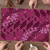 Pink Aloha Hawaii Puzzle Hawaiian Kakau Ohia Lehua Lei LT14 - Polynesian Pride