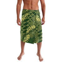 Green Aloha Hawaii Lavalava Hawaiian Kakau Ohia Lehua Lei LT14 Green - Polynesian Pride