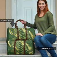 Green Aloha Hawaii Travel Bag Hawaiian Kakau Ohia Lehua Lei LT14 - Polynesian Pride