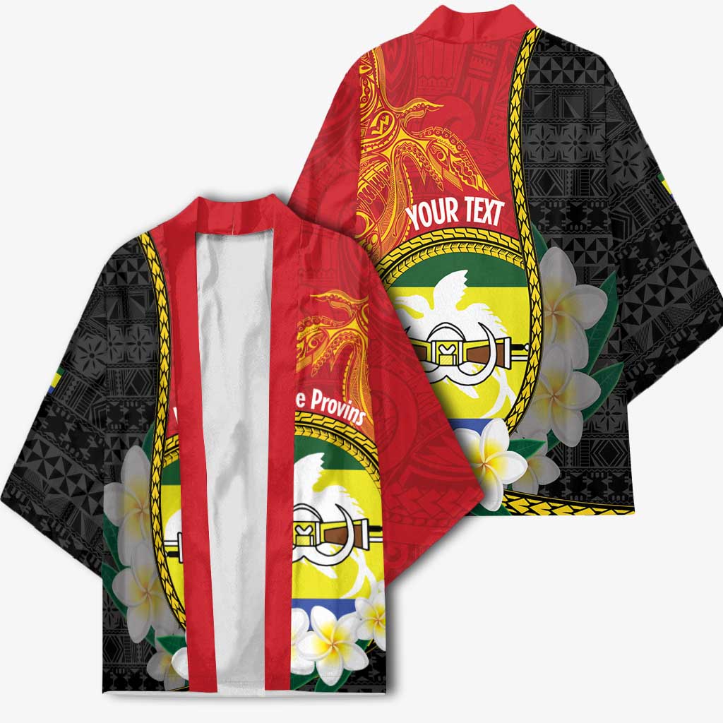 Personalised PNG Morobe Provins Kimono Papua New Guinea Plumeria Melanesian Pattern LT14 - Polynesian Pride