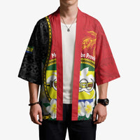 Personalised PNG Morobe Provins Kimono Papua New Guinea Plumeria Melanesian Pattern LT14 - Polynesian Pride