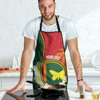 Personalised PNG Oro Provins Apron Papua New Guinea Plumeria Melanesian Pattern LT14 - Polynesian Pride