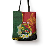 Personalised PNG Simbu Provins Tote Bag Papua New Guinea Plumeria Melanesian Pattern LT14 - Polynesian Pride
