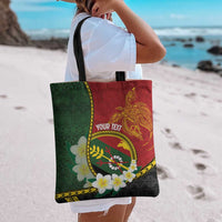 Personalised PNG Simbu Provins Tote Bag Papua New Guinea Plumeria Melanesian Pattern LT14 - Polynesian Pride