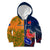 France And Australia Rugby Kid Hoodie 2023 World Cup Le Bleus Wallabies Together LT14 Gold - Polynesian Pride