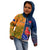 Custom France And Australia Rugby Kid Hoodie 2023 World Cup Le Bleus Wallabies Together LT14 - Polynesian Pride