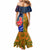 Custom France And Australia Rugby Mermaid Dress 2023 World Cup Le Bleus Wallabies Together LT14 - Polynesian Pride