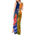 Custom France And Australia Rugby Tank Maxi Dress 2023 World Cup Le Bleus Wallabies Together LT14 - Polynesian Pride