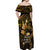 Polynesia Suicide Prevention Awareness Off Shoulder Maxi Dress Your Life Is Worth Living For Polynesian Gold Pattern LT14 - Polynesian Pride