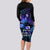 Polynesia Suicide Prevention Awareness Long Sleeve Bodycon Dress Your Life Is Worth Living For Polynesian Blue Pattern LT14 - Polynesian Pride