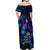 Polynesia Suicide Prevention Awareness Off Shoulder Maxi Dress Your Life Is Worth Living For Polynesian Blue Pattern LT14 - Polynesian Pride