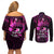 Polynesia Suicide Prevention Awareness Couples Matching Off Shoulder Short Dress and Long Sleeve Button Shirts Your Life Is Worth Living For Polynesian Pink Pattern LT14 - Polynesian Pride