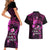 Polynesia Suicide Prevention Awareness Couples Matching Short Sleeve Bodycon Dress and Hawaiian Shirt Your Life Is Worth Living For Polynesian Pink Pattern LT14 - Polynesian Pride