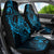 New Zealand Tuatara Car Seat Cover Aotearoa Maori Clematis Flowers - Blue