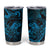 New Zealand Tuatara Tumbler Cup Aotearoa Maori Clematis Flowers - Blue