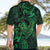 New Zealand Tuatara Hawaiian Shirt Aotearoa Maori Clematis Flowers - Green