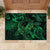 New Zealand Tuatara Rubber Doormat Aotearoa Maori Clematis Flowers - Green