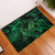 New Zealand Tuatara Rubber Doormat Aotearoa Maori Clematis Flowers - Green