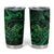 New Zealand Tuatara Tumbler Cup Aotearoa Maori Clematis Flowers - Green