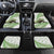 Green New Zealand Tuatara Car Mats Aotearoa Sphenodon Punctatus Silver Fern