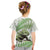 Green New Zealand Tuatara Kid T Shirt Aotearoa Sphenodon Punctatus Silver Fern