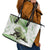 Green New Zealand Tuatara Leather Tote Bag Aotearoa Sphenodon Punctatus Silver Fern