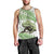 Green New Zealand Tuatara Men Tank Top Aotearoa Sphenodon Punctatus Silver Fern