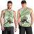 Green New Zealand Tuatara Men Tank Top Aotearoa Sphenodon Punctatus Silver Fern