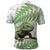 Green New Zealand Tuatara Polo Shirt Aotearoa Sphenodon Punctatus Silver Fern