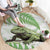 Green New Zealand Tuatara Round Carpet Aotearoa Sphenodon Punctatus Silver Fern