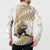 Gold New Zealand Tuatara Button Sweatshirt Aotearoa Sphenodon Punctatus Silver Fern