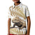 Gold New Zealand Tuatara Kid Polo Shirt Aotearoa Sphenodon Punctatus Silver Fern