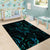 New Zealand Skink Area Rug Aotearoa Maori Mix Paua Shell