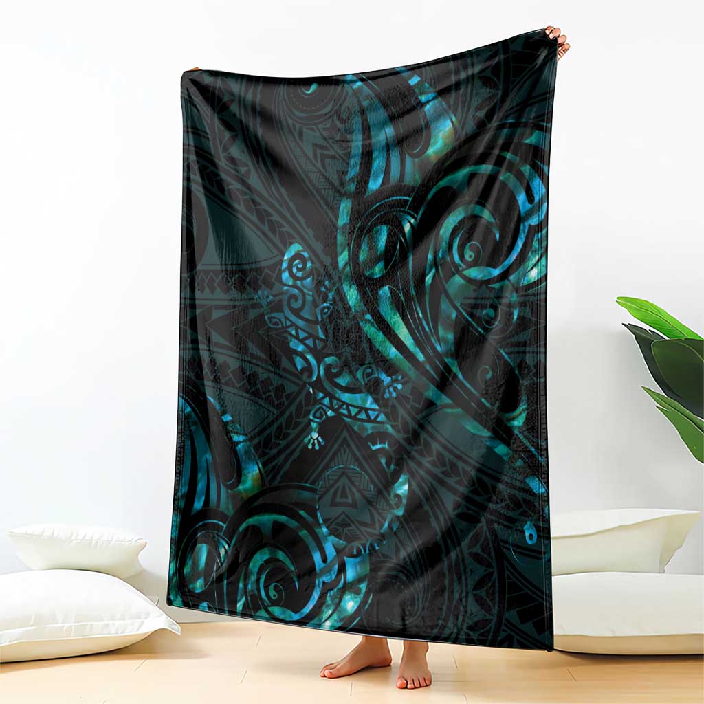 New Zealand Skink Blanket Aotearoa Maori Mix Paua Shell LT14 - Polynesian Pride