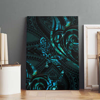 New Zealand Skink Canvas Wall Art Aotearoa Maori Mix Paua Shell LT14 - Polynesian Pride