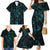 New Zealand Skink Family Matching Mermaid Dress and Hawaiian Shirt Aotearoa Maori Mix Paua Shell