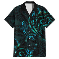 New Zealand Skink Hawaiian Shirt Aotearoa Maori Mix Paua Shell LT14 Blue - Polynesian Pride