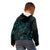 New Zealand Skink Kid Hoodie Aotearoa Maori Mix Paua Shell