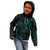 New Zealand Skink Kid Hoodie Aotearoa Maori Mix Paua Shell