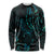 New Zealand Skink Long Sleeve Shirt Aotearoa Maori Mix Paua Shell