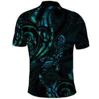 New Zealand Skink Polo Shirt Aotearoa Maori Mix Paua Shell LT14 - Polynesian Pride