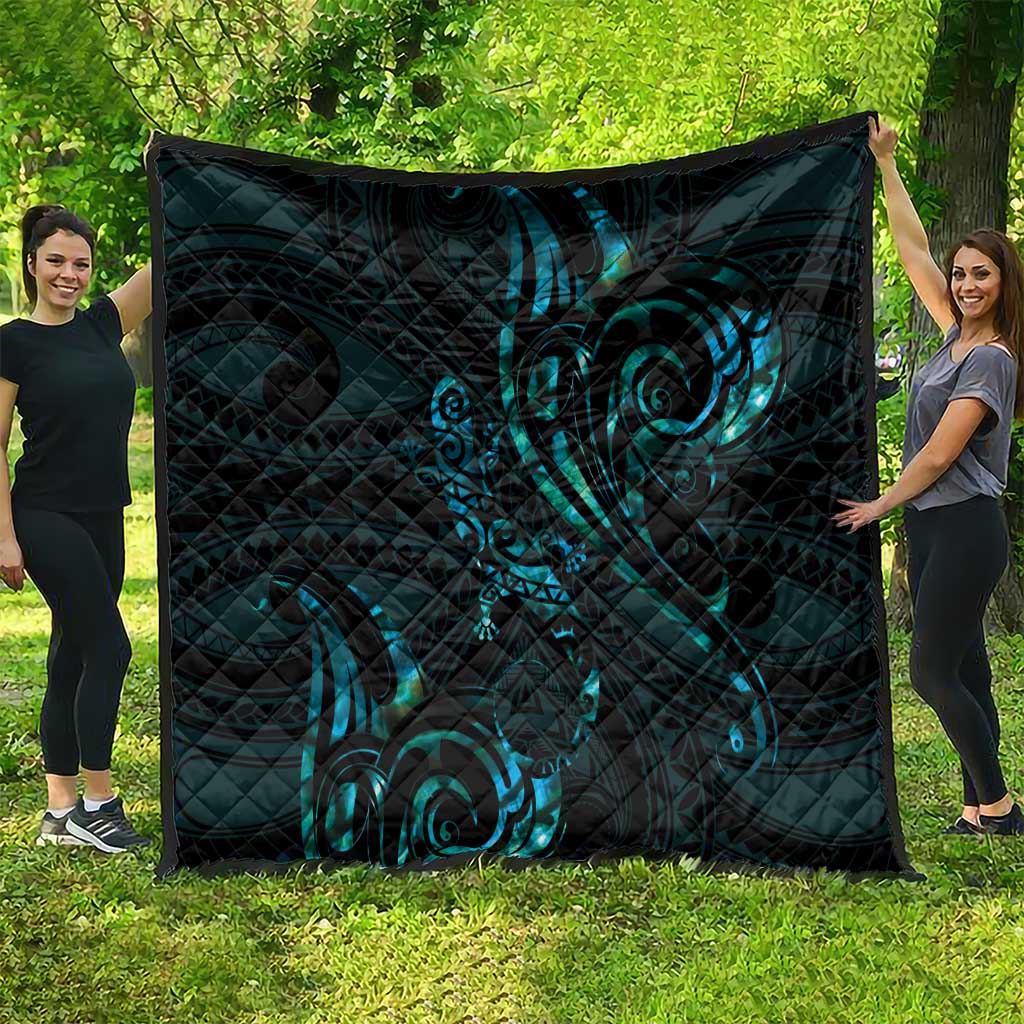 New Zealand Skink Quilt Aotearoa Maori Mix Paua Shell LT14 - Polynesian Pride