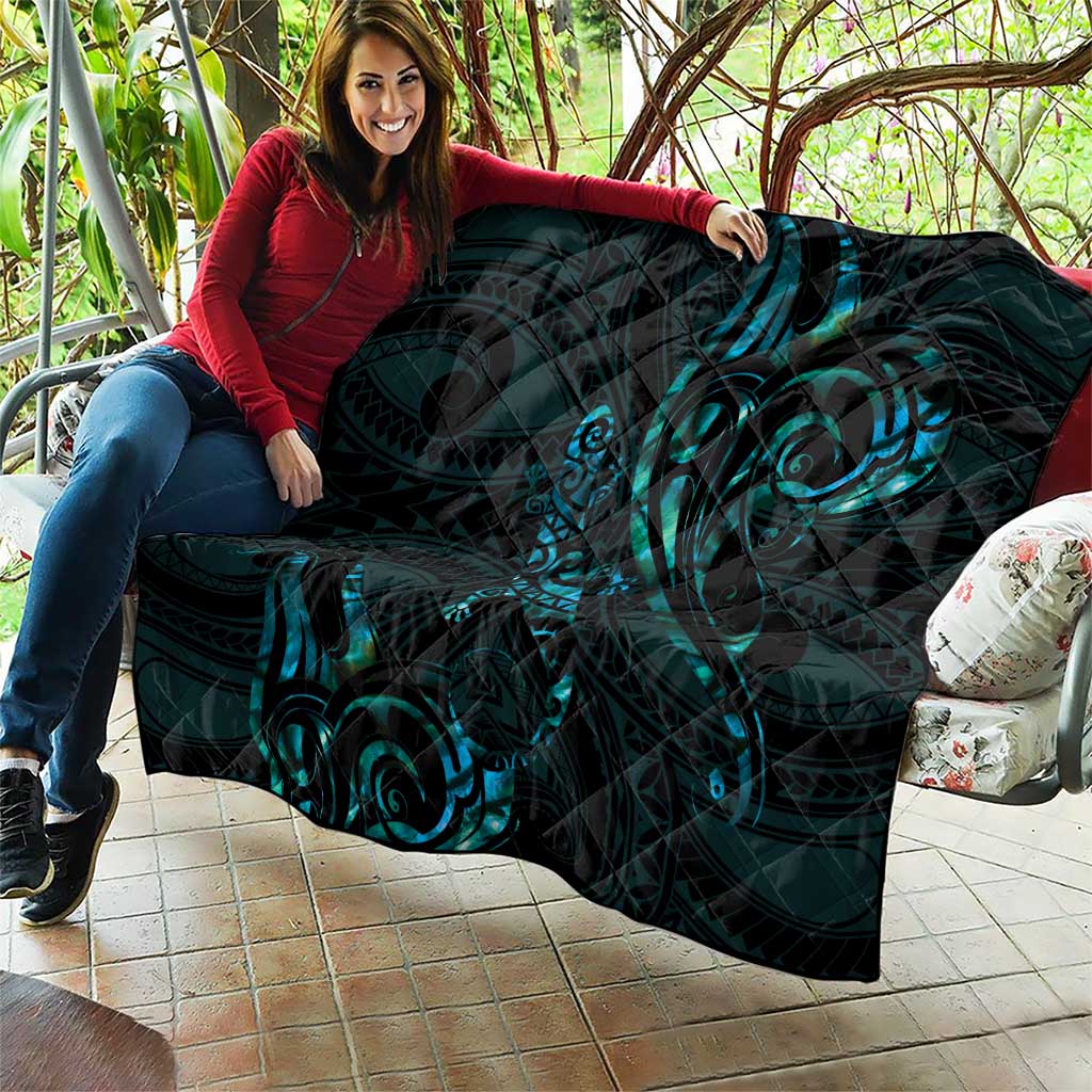 New Zealand Skink Quilt Aotearoa Maori Mix Paua Shell LT14 - Polynesian Pride