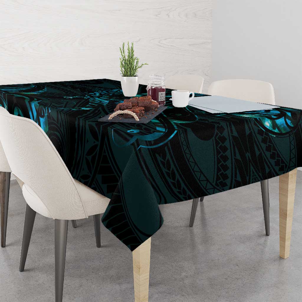 New Zealand Skink Tablecloth Aotearoa Maori Mix Paua Shell LT14 - Polynesian Pride