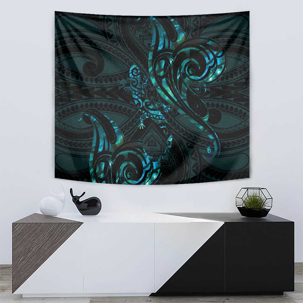 New Zealand Skink Tapestry Aotearoa Maori Mix Paua Shell LT14 - Polynesian Pride