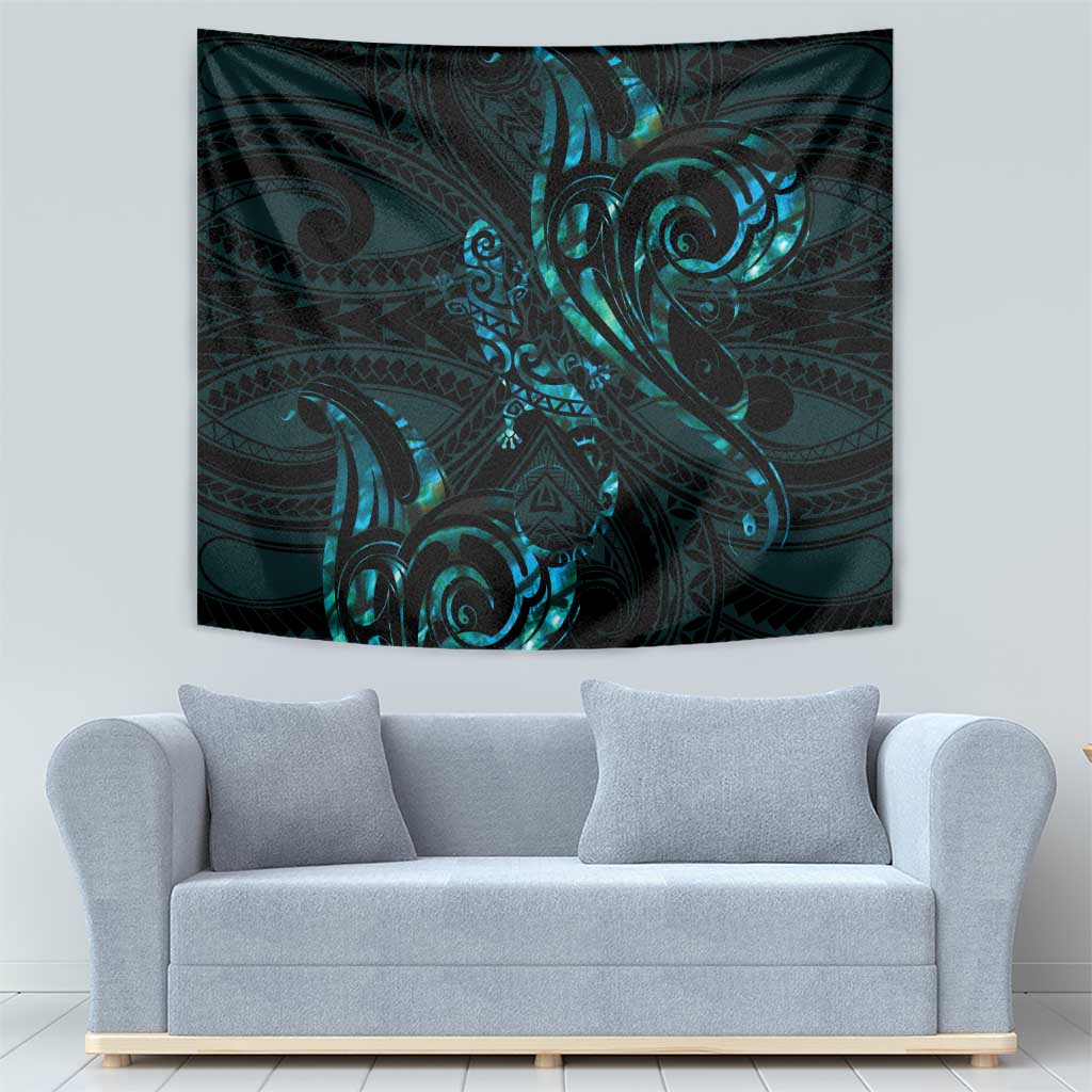 New Zealand Skink Tapestry Aotearoa Maori Mix Paua Shell LT14 - Polynesian Pride