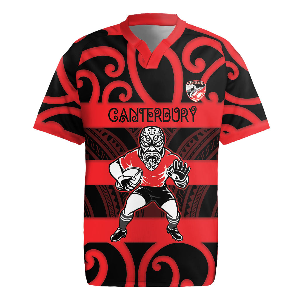 Canterbury Custom Rugby New Zealand Rugby Jersey Aotearoa Maori Pukana Tiki Mascot